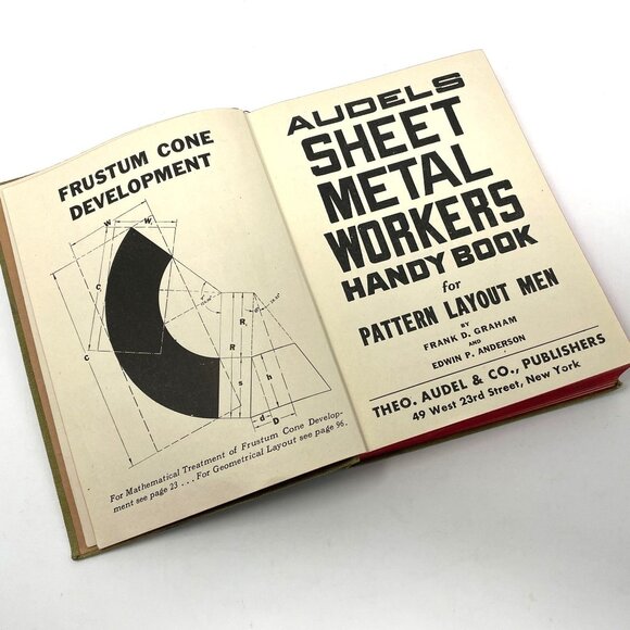 Vintage Audel's Sheet Metal Workers Handy Book 1948 Pattern Layout - Picture 4 of 13
